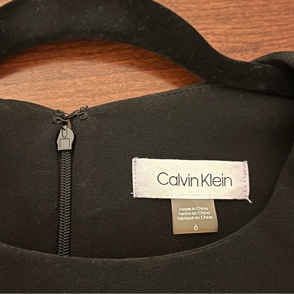 Calvin Klein Black Dress with Elegant Accents - Picture 3 of 3